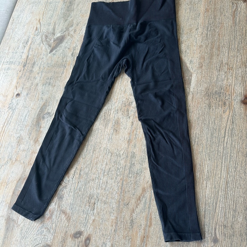 Target Black Ribbed Leggings